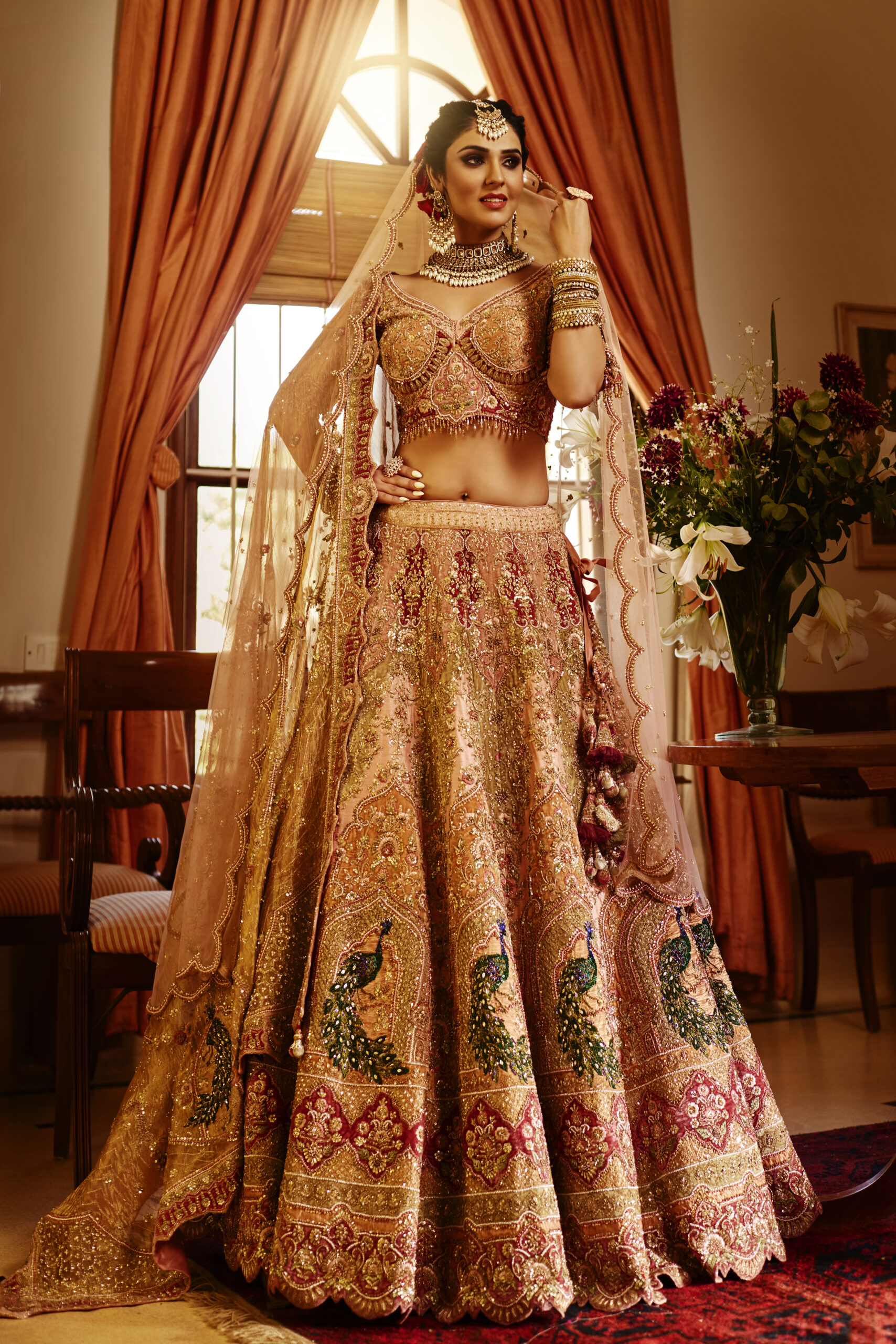 Regal Radiance: Beautiful Bridal Velvet Lehenga Choli at Rs 8999.00 |  वेलवेट लेहेंगा चोली - Chiwaga Fashion, Pune | ID: 2852115502455